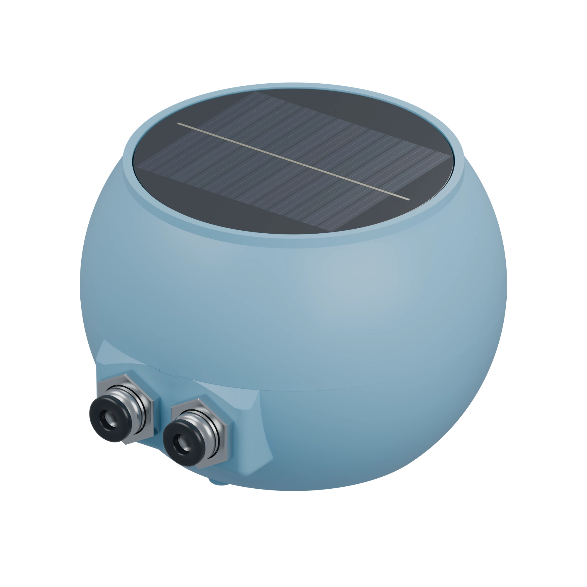 Esfera SmartGrow Brisa con panel solar y conectores de agua